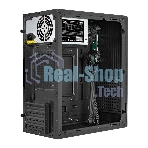 Компьютерный корпус Minitower ExeGate BAA-308MU2-AAA400 (mATX, БП AAA400 с вент. 8см, 1хUSB+2хUSB 3.0, HD Audio, черный)