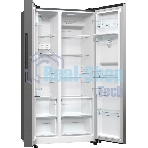 Холодильник Gorenje NRR9185EAXLWD серебристый двухкамерный 353/191л морозилка снизу, No Frost, Side by Side
