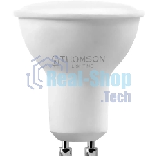 Лампа cветодиодная LED Thomson TH-B2327 GU10, полусфера, 8Вт, 6500К, белый холодный, 1 шт.