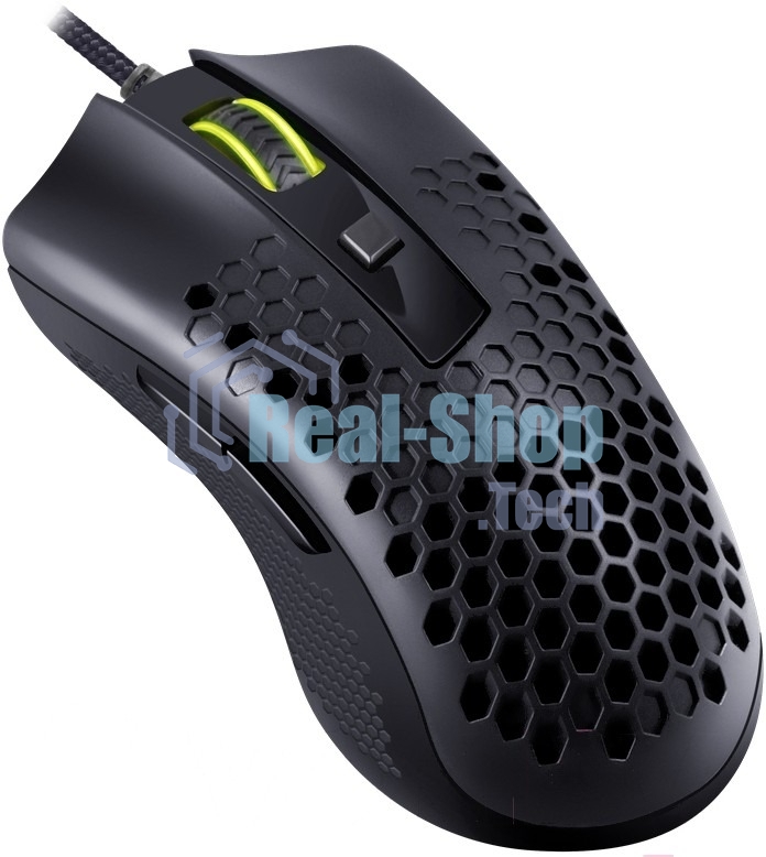 Мышь проводная REDRAGON Storm Basic чёрный, 12400 dpi, USB, кнопки - 5