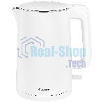 Чайник электрический Candy CK-102 1.5л. 2200Вт белый корпус: нерж.сталь/пластик