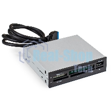 Кард-ридер ExeGate CR-415/черный/CF/SD/MMC/MS/MS Duo/MS Pro/T-Flash/USB 2.0/металл