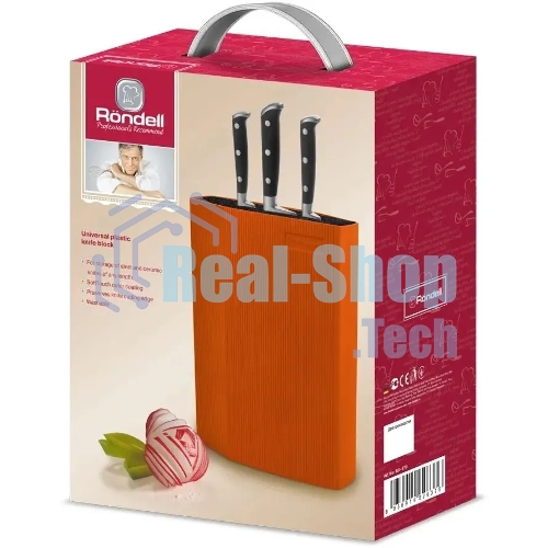 Подставка для ножей Rondell RD-470 (Orange) ABS пластик.