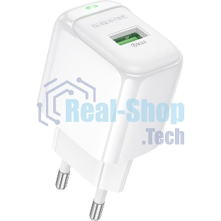 Сетевое зарядное устройство BOROFONE (6941991113789) BAS42A 1USB 3.0A QC3.0 18W белый