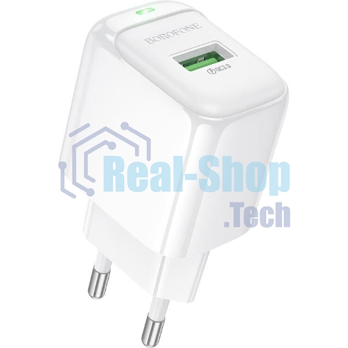Сетевое зарядное устройство BOROFONE (6941991113789) BAS42A 1USB 3.0A QC3.0 18W белый
