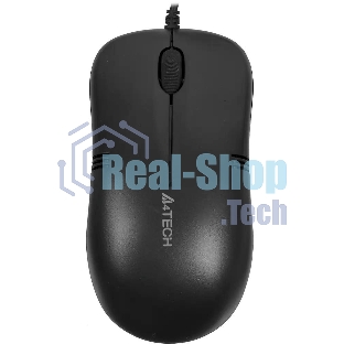 Мышь проводная A4Tech OP-560NU черный, 1200 dpi, USB, кнопки - 3