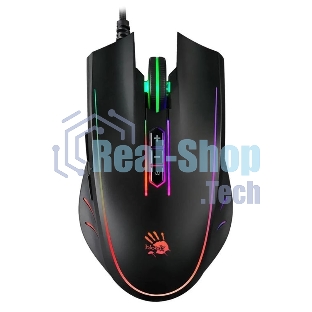 Мышь проводная A4Tech Bloody Q81 черный, 3200 dpi, USB, кнопки - 8