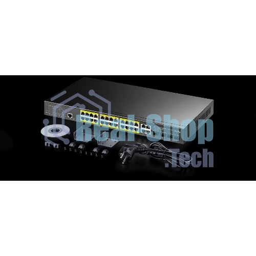 Коммутатор Cudy GS2028PS4-300W, 24×1 Гбит/с, 4×1 Гбит/с SFP