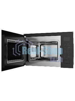 Встраиваемая микроволновая печь Kuppersberg HMW 652 B, ВхШхГ 389х595х379, объем 25 л, мощность 900 Вт, 5 уровней мощности, гриль, 8 автоматических программ, размораживание, сенсорное управление, черный