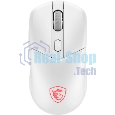 Мышь беспроводная/проводная MSI Versa 300 Elite белый, 26000 dpi, радиоканал, Bluetooth, USB, кнопки - 6