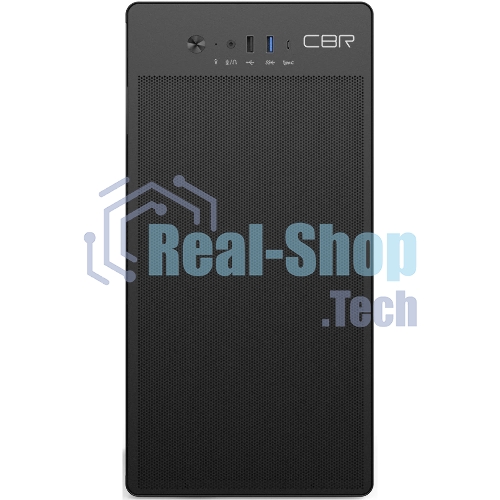 Компьютерный корпус CBR PCC-MATX-V285-WPSU черный mATX, Minitower V285, без БП, 1хUSB 3.0 Type-C, 1хUSB 3.0, 1хUSB 2.0, HD Audio+Mic, кабель питания 1.2м