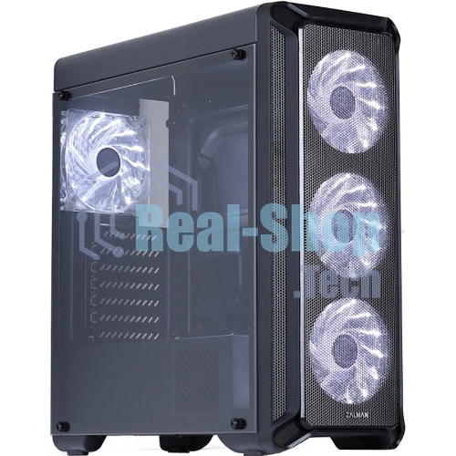 Компьютерный корпус ZALMAN I3, без БП, большое боковое окно, черный,ATX