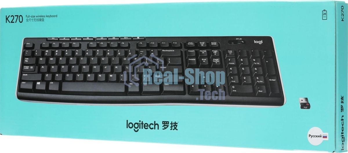 Клавиатура беспроводная Logitech Keyboard K270 Wireless 920-003757/920-003058
