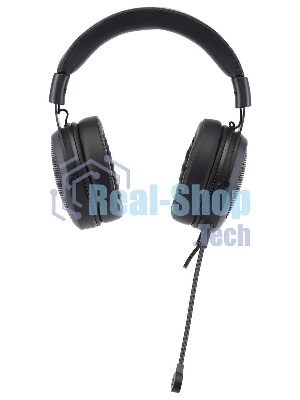 Гарнитура Acer AHW120 чёрный, проводная, USB, подсветка