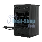 Плита электрическая Gefest ЭП Н Д 5560-03 0053 черный, конфорок 4 шт, духовка 55 л, 50 см x 85 см x 58.5 см