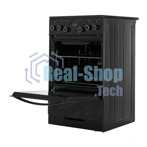 Плита электрическая Gefest ЭП Н Д 5560-03 0053 черный, конфорок 4 шт, духовка 55 л, 50 см x 85 см x 58.5 см