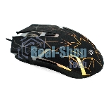 Мышь проводная Oklick 701G черный, 3600 dpi, USB, кнопки - 6