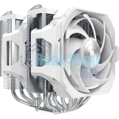 Кулер для процессора Alseye W700-W(USA) белый, 120 мм, алюминий/медь, 2200 об/мин, 35.3 дБ, 4 pin, 230 Вт, 159 мм