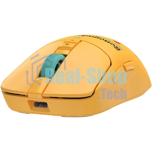 Мышь беспроводная/проводная A4Tech Bloody R72 Ultra Duo желтый, 20000 dpi, USB Type-A/Type-C, радиоканал, кнопки-7