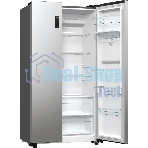 Холодильник Gorenje NRR9185EAXLWD серебристый двухкамерный 353/191л морозилка снизу, No Frost, Side by Side
