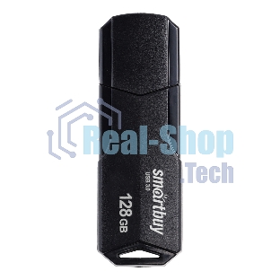 Флешка USB Smartbuy CLUE black (SB128GbCLU-K3), 128Gb, USB 3.1, R/W 40/25, черный