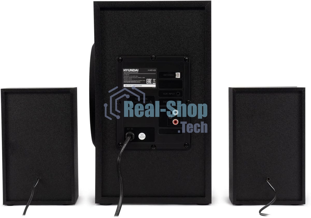 Микросистема Hyundai H-MS1403 черный 60Вт FM USB BT SD
