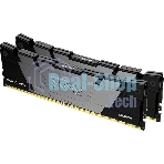 Оперативная память Kingston Fury Renegade, DDR4, 16GB (2x8GB), 4800MHz, CL19, DIMM, с радиатором, черный