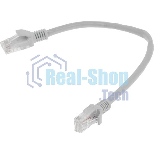 Патч-корд Premier PP6U-0.25M 10000Гбит/с UTP 4 пары cat.6 CCA molded 0.25м серый RJ-45 (m)-RJ-45 (m)