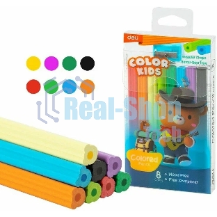 Карандаши цветные Deli EC135-8 Color Kids пластик 8 цветов (8шт)
