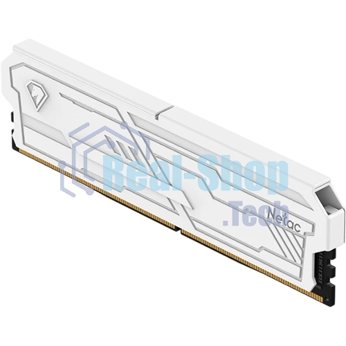 Оперативная память Netac Shadow III, DDR4, 32GB (1x32GB), 3200 MHz, CL22, с радиатором, белый