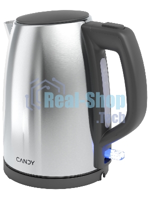 Электрочайник Candy CK-203 графит, 1.7 л, 2200 Вт, скрытый нагревательный элемент