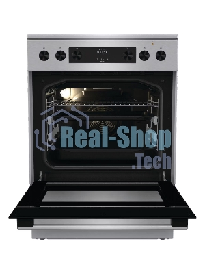 Плита электрическая Gorenje GECS6C70XPA нержавеющая сталь, конфорок 4 шт, духовка 71 л, 60 см x 85 см x 60 см