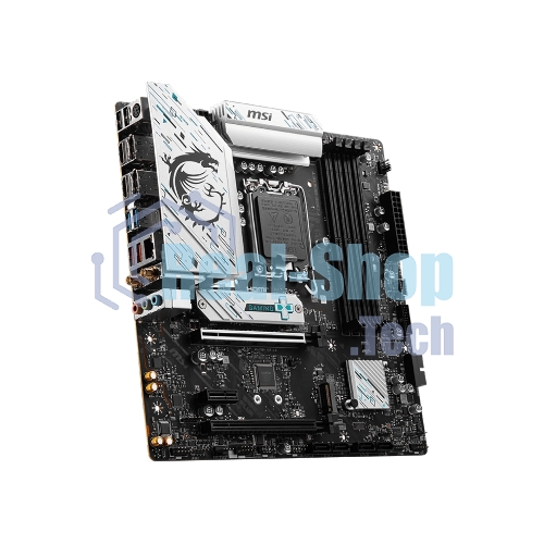 Материнская плата MSI B760M GAMING PLUS WIFI, LGA 1700, Intel B760, 4xDIMM DDR5, 4xSATA, 2xM.2, 1xPCI-E 4.0 x16, 1xPCI-E 3.0 x1, 2xHDMI, 2xDP, 1x 2.5Gb LAN, 2xUSB-A 3.2 Gen 2, 4xUSB 2.0, Micro-ATX