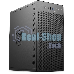 Компьютерный корпус CBR PCC-MATX-V285-WPSU черный mATX, Minitower V285, без БП, 1хUSB 3.0 Type-C, 1хUSB 3.0, 1хUSB 2.0, HD Audio+Mic, кабель питания 1.2м