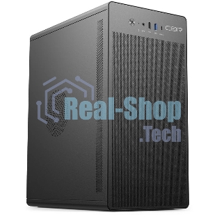Компьютерный корпус CBR PCC-MATX-V285-WPSU черный mATX, Minitower V285, без БП, 1хUSB 3.0 Type-C, 1хUSB 3.0, 1хUSB 2.0, HD Audio+Mic, кабель питания 1.2м