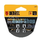 Перчатки универсальные Denzel 68086 искусственный мех, работа с сенсорным экраном, размер 8