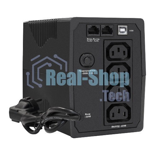 Источник бесперебойного питания ExeGate EP285476RUS Power Smart ULB-850.LCD.AVR.C13.RJ.USB 850VA/480W, LCD, AVR, 4*IEC-C13, RJ45/11, USB, черный