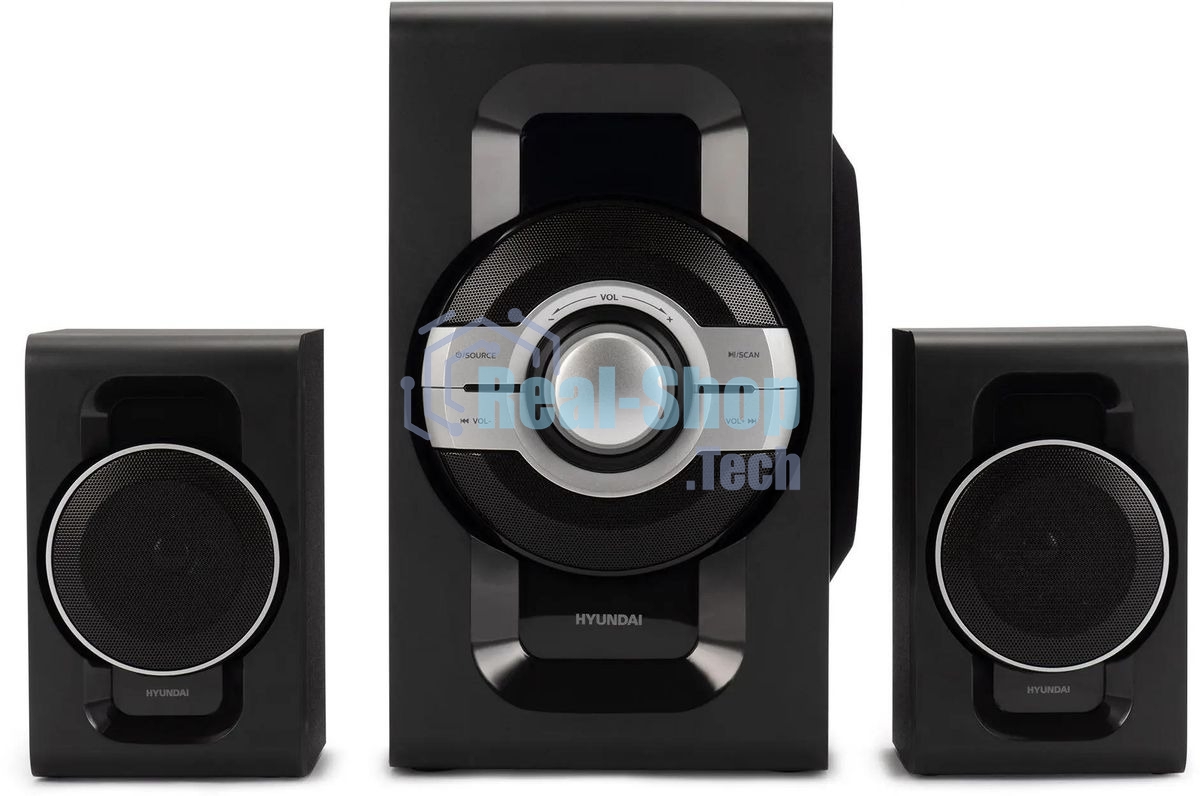 Микросистема Hyundai H-MS1403 черный 60Вт FM USB BT SD