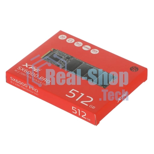 Накопитель SSD ADATA XPG GAMMIX S70 BLADE, 512Gb, PCIe 4.0 x4, M.2 2280, NVMe, R/W 7200/2600, с радиатором