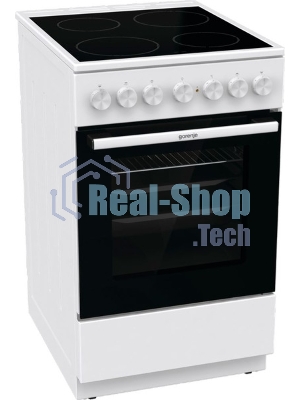 Плита электрическая Gorenje GEC5B41WG белый, конфорок 4 электрических, духовка 62 л, 50 см x 85 см x 59.4 см