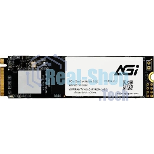 Накопитель SSD AGI AI298, 512Gb, PCIe 3.0 x4, M.2 2280, NVMe, R/W 2200/1300
