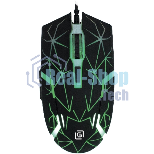 Мышь проводная Oklick 701G черный, 3600 dpi, USB, кнопки - 6