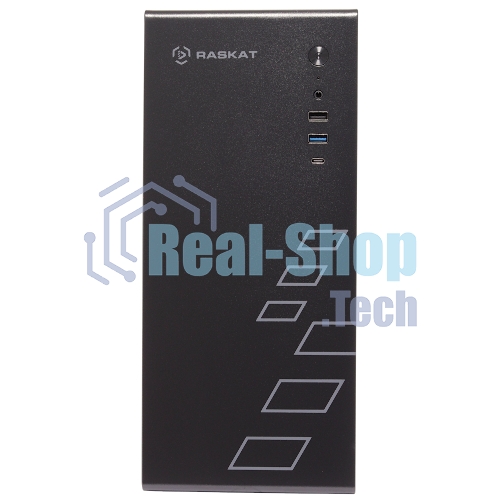 Компьютер Raskat Standart 300 (Intel Core i3 10100, RAM 16Gb, SSD 480Gb, no OS, kb+ms, черный)