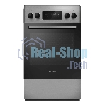 Плита электрическая Maunfeld MEC511CS09TD серебристый, конфорок 4 шт, духовка 59 л, 50 см x 85 см x 60 см