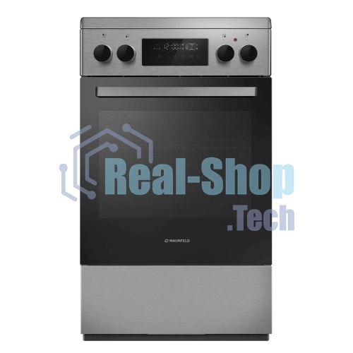 Плита электрическая Maunfeld MEC511CS09TD серебристый, конфорок 4 шт, духовка 59 л, 50 см x 85 см x 60 см