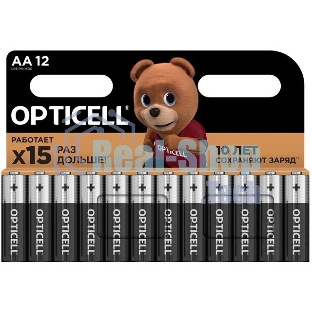 Элемент питания алкалиновый AA/LR6 (блист. 12шт) Basic Opticell 5051010