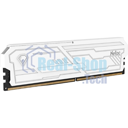 Оперативная память Netac Shadow III, DDR4, 32GB (1x32GB), 3200 MHz, CL22, с радиатором, белый