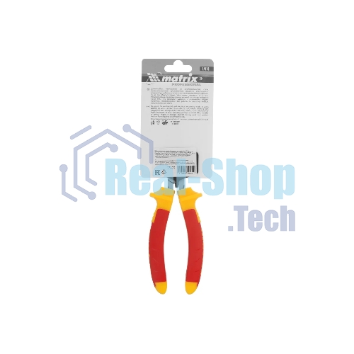Длинногубцы Matrix изогнутые insulated 200 мм, двухкомпонентные рукоятки