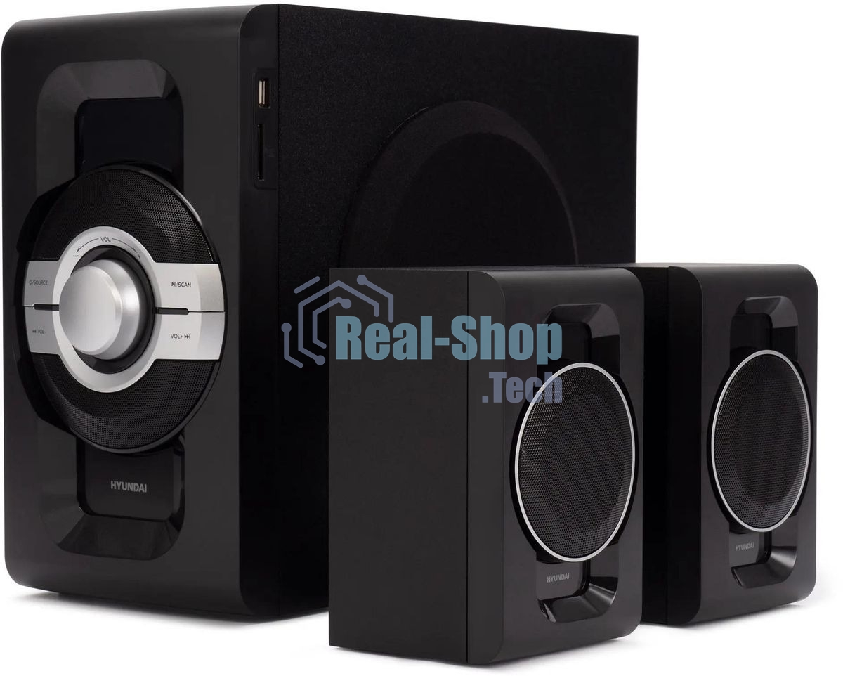 Микросистема Hyundai H-MS1403 черный 60Вт FM USB BT SD
