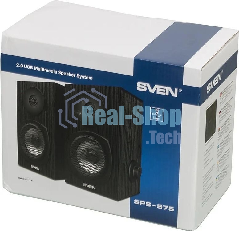 Акустическая система SVEN SPS-575 2.0 черный 6Вт
